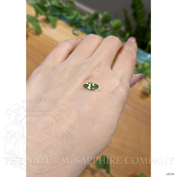 1.23 Ct. Green Sapphire from Montana