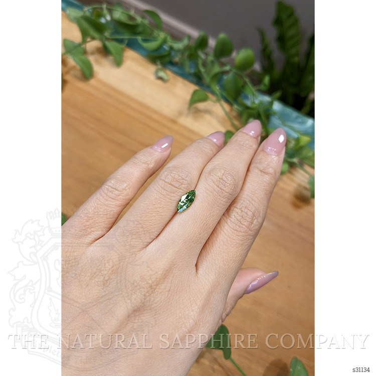 1.23 Ct. Green Sapphire from Montana