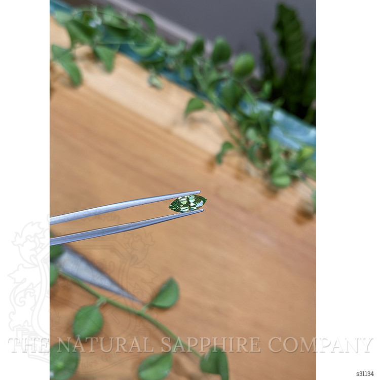 1.23 Ct. Green Sapphire from Montana