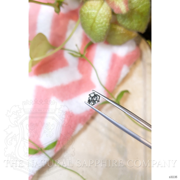 1.24 Ct. Bluish Grey Sapphire from Montana