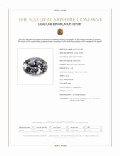 1.30 Ct. Purple Sapphire from Montana Scan Report