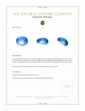 5.34 Ct. Blue Star Sapphire from Burma (Myanmar) Appraisal