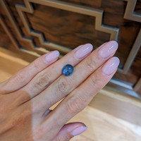 5.34 Ct. Blue Star Sapphire from Burma (Myanmar) Life Style