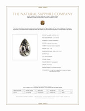 1.30 Ct. Brownish Green Sapphire from Montana Scan Report