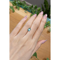 1.31 Ct. Bluish Green Sapphire from Montana Life Style