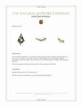 1.32 Ct. Yellowish Green Sapphire from Montana Appraisal