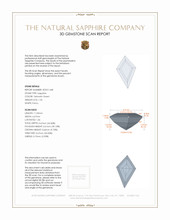 1.32 Ct. Yellowish Green Sapphire from Montana 3 D Scan Report