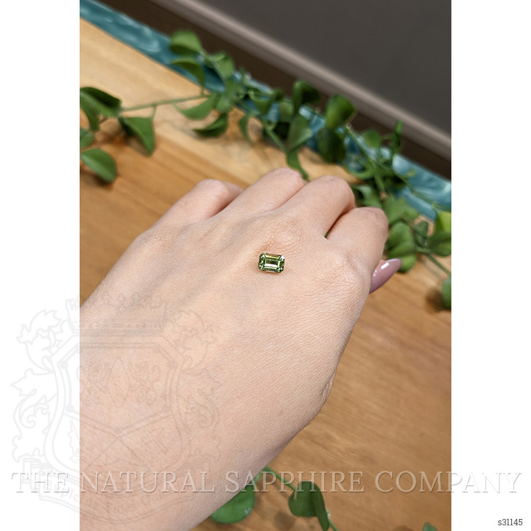 1.32 Ct. Yellowish Green Sapphire from Montana