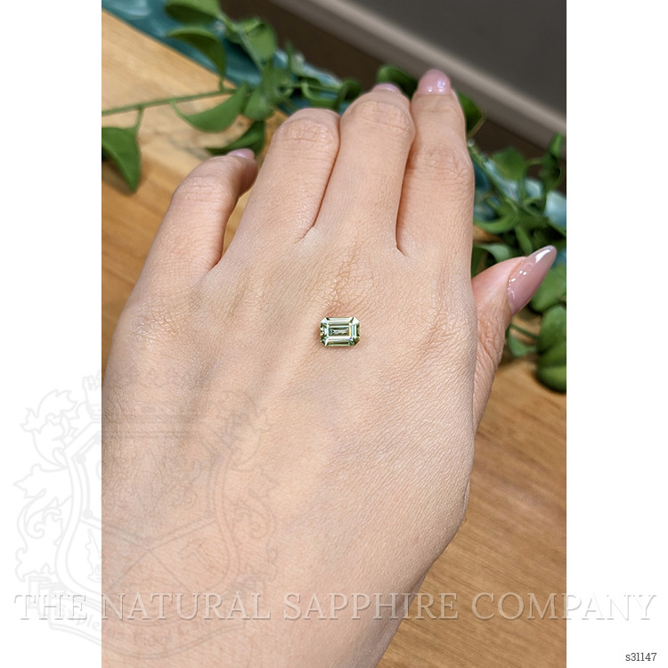 1.34 Ct. Green Sapphire from Montana