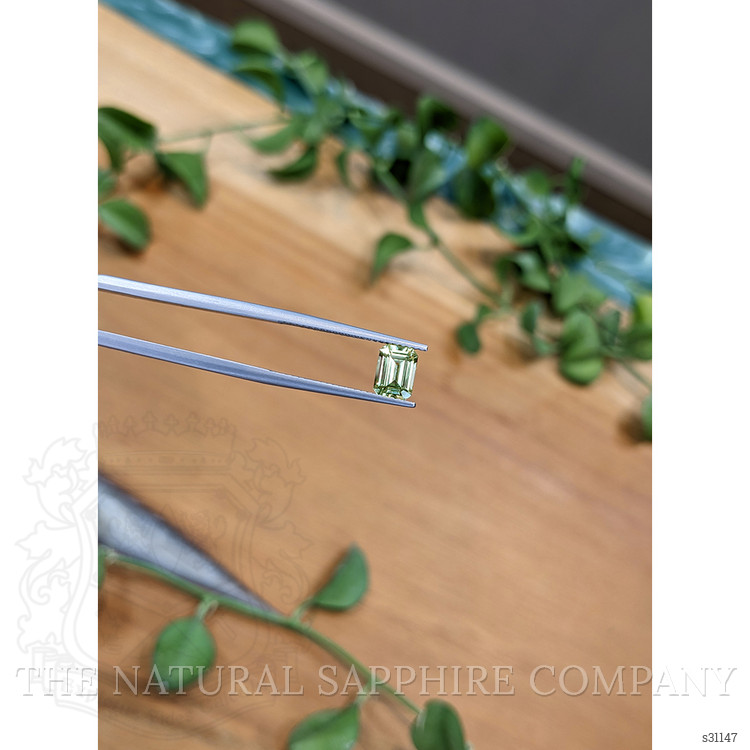 1.34 Ct. Green Sapphire from Montana