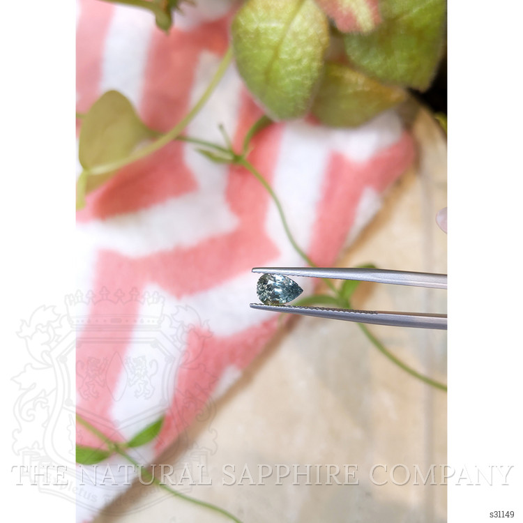 1.37 Ct. Bluish Green Sapphire from Montana