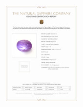 5.42 Ct. Purple Star Sapphire from Burma (Myanmar) Scan Report
