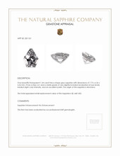 1.44 Ct. Grey Sapphire from Montana Appraisal
