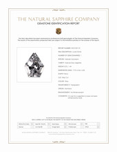 1.44 Ct. Grey Sapphire from Montana Scan Report