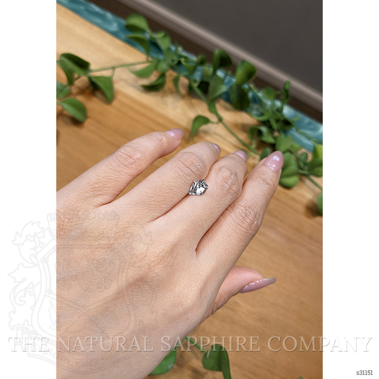 1.44 Ct. Grey Sapphire from Montana