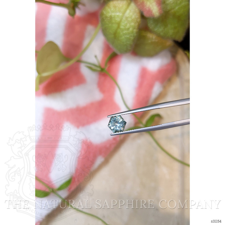 1.58 Ct. Bluish Green Sapphire from Montana