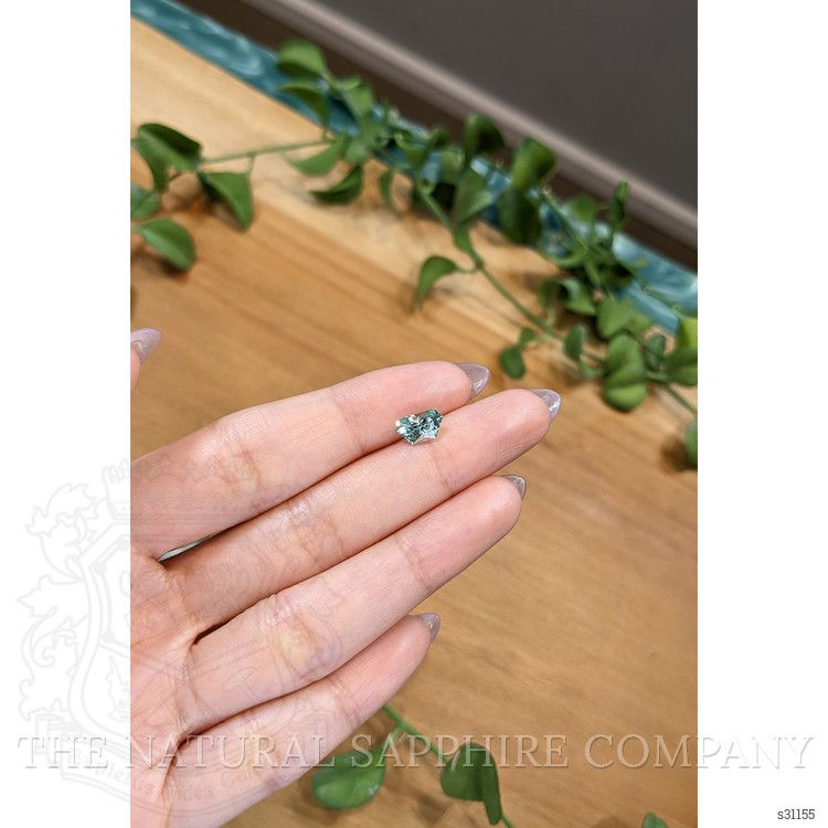 1.59 Ct. Bluish Green Sapphire from Montana