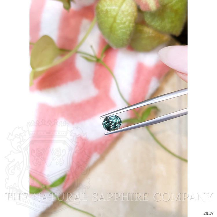 1.80 Ct. Greenish Blue Sapphire from Montana