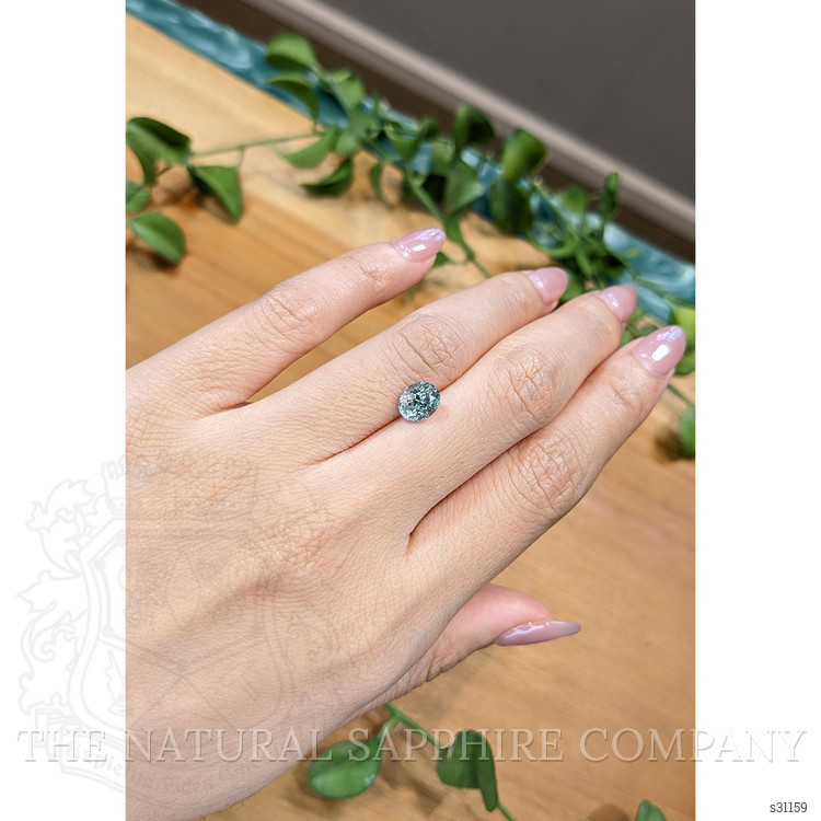 1.88 Ct. Greenish Blue Sapphire from Montana