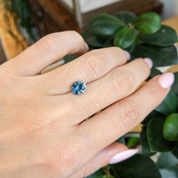 1.88 Ct. Greenish Blue Sapphire from Montana Life Style