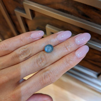 5.80 Ct. Blue Star Sapphire from Burma (Myanmar) Life Style