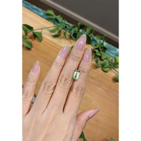 2.59 Ct. Yellowish Green Sapphire from Montana Life Style