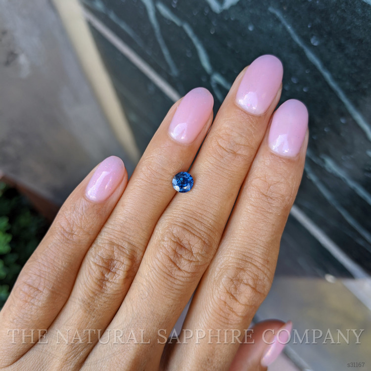 0.79 Ct. Blue Sapphire from Ceylon (Sri Lanka)