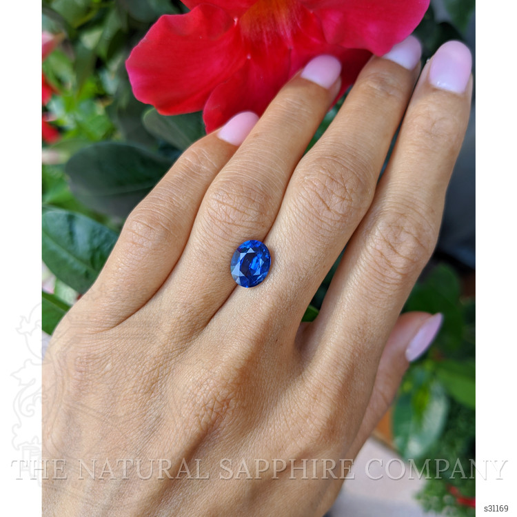 3.12 Ct. Blue Sapphire from Ceylon (Sri Lanka)