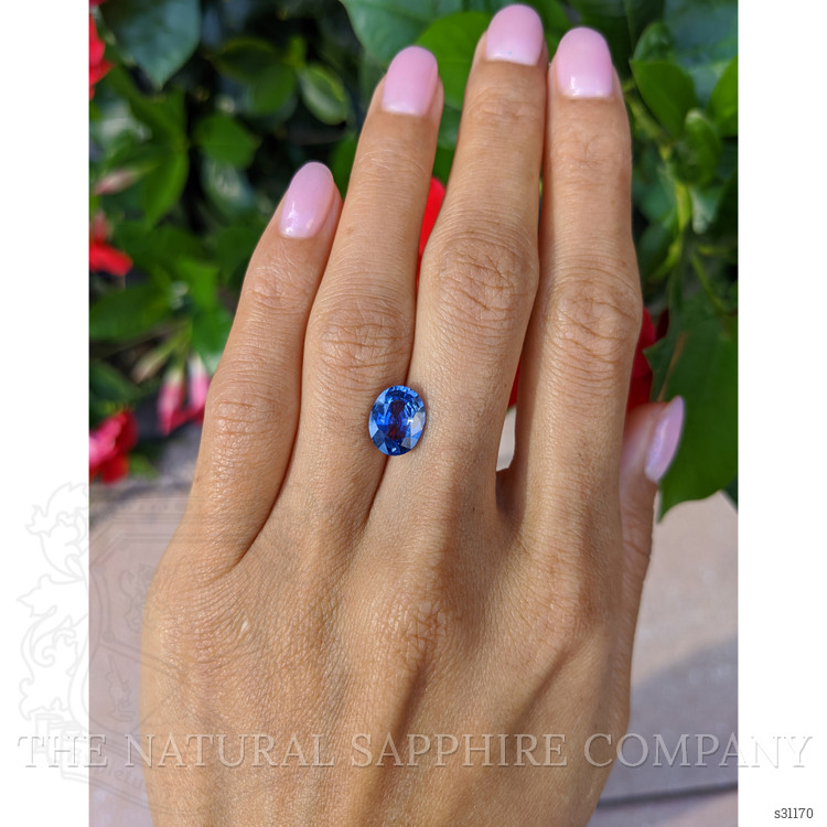 3.10 Ct. Blue Sapphire from Ceylon (Sri Lanka)