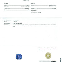 2.98 Ct. Blue Sapphire from Ceylon (Sri Lanka) Scan Report