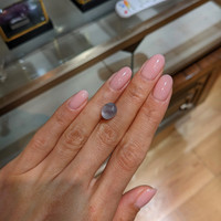 6.27 Ct. Greyish Blue Star Sapphire from Burma (Myanmar) Life Style