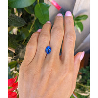 3.33 Ct. Blue Sapphire from Ceylon (Sri Lanka) Life Style