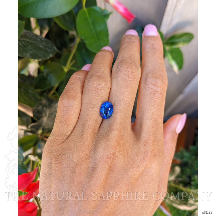 3.33 Ct. Blue Sapphire from Ceylon (Sri Lanka)