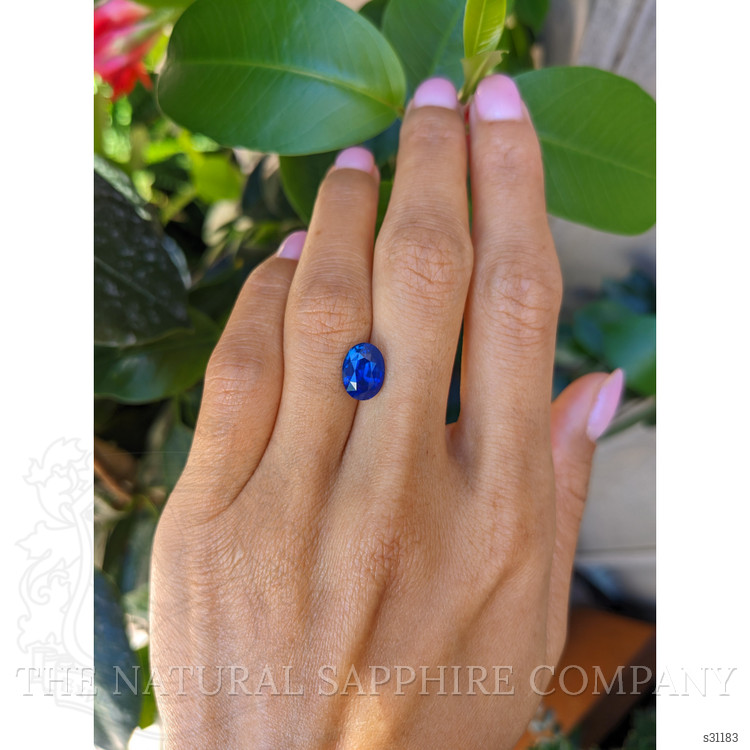 3.16 Ct. Blue Sapphire from Ceylon (Sri Lanka)