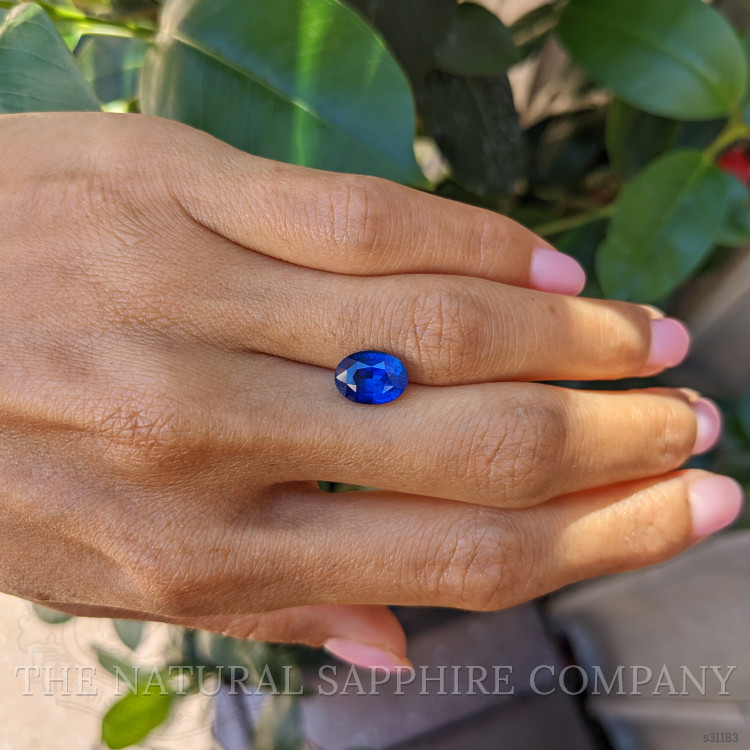 3.16 Ct. Blue Sapphire from Ceylon (Sri Lanka)