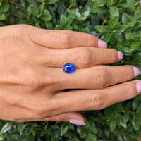 2.42 Ct. Blue Sapphire from Ceylon (Sri Lanka) Life Style