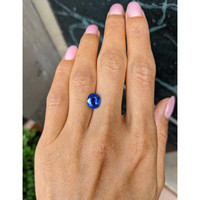 2.42 Ct. Blue Sapphire from Ceylon (Sri Lanka) Life Style