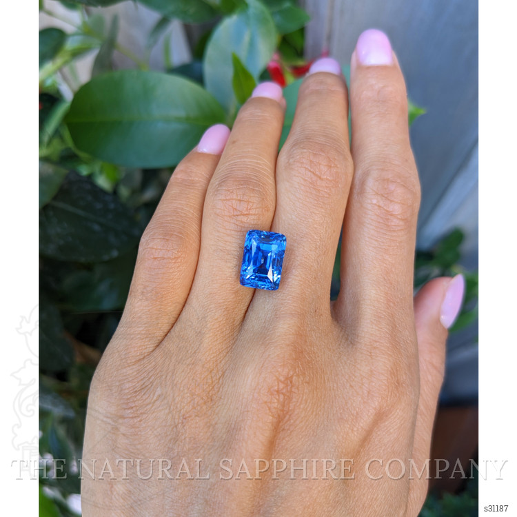 10.55 Ct. Blue Sapphire from Ceylon (Sri Lanka)