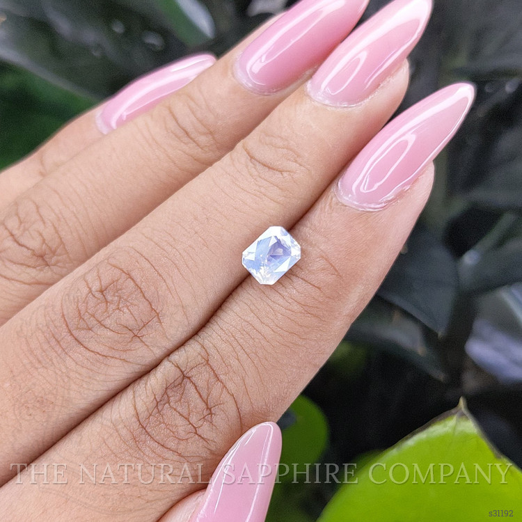 1.55 Ct. White Sapphire from Ceylon (Sri Lanka)