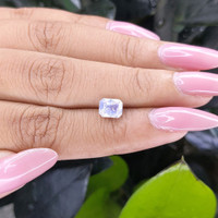 1.55 Ct. White Sapphire from Ceylon (Sri Lanka) Life Style