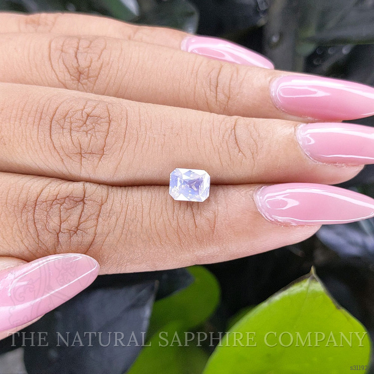 1.55 Ct. White Sapphire from Ceylon (Sri Lanka)
