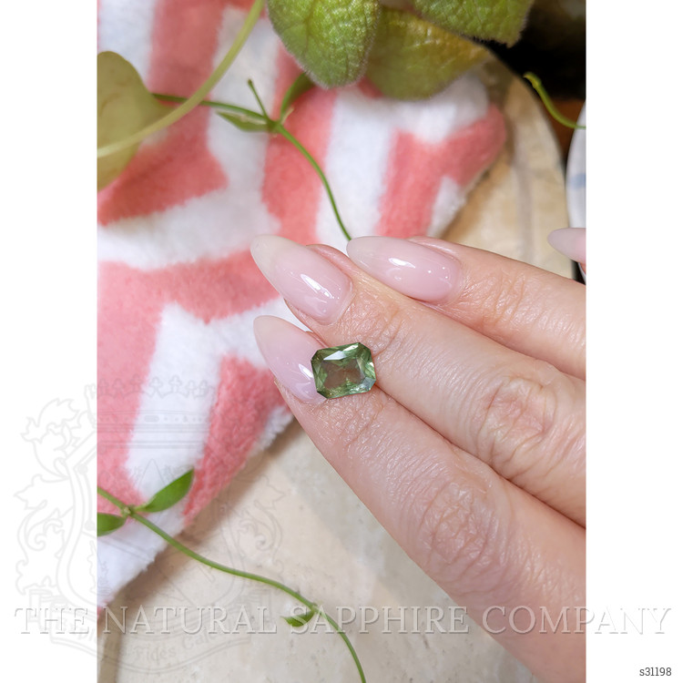 2.97 Ct. Green Sapphire from Montana