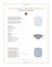 2.97 Ct. Green Sapphire from Montana 3 D Scan Report