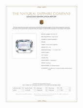 4.96 Ct. Blue Sapphire from Montana Scan Report