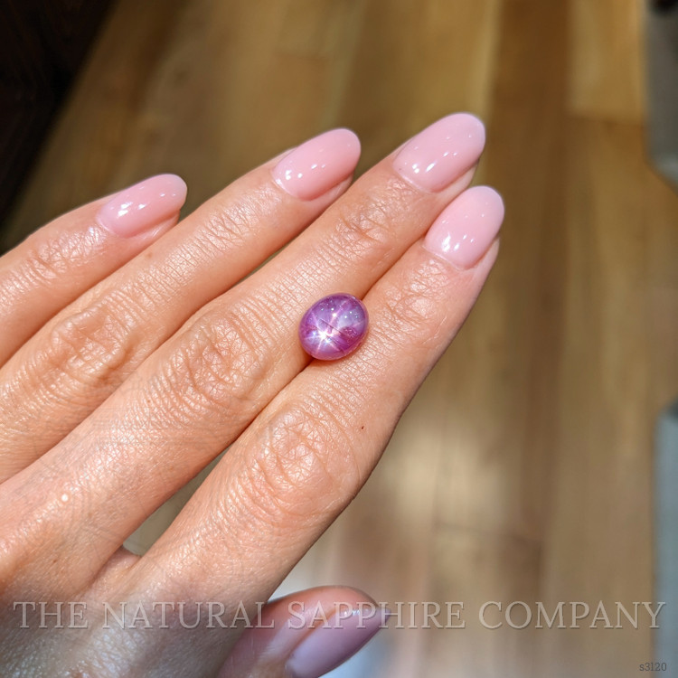 6.44 Ct. Purple Star Sapphire from Burma (Myanmar)