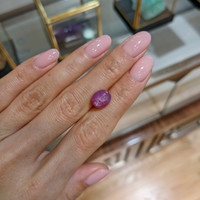 6.44 Ct. Purple Star Sapphire from Burma (Myanmar) Life Style
