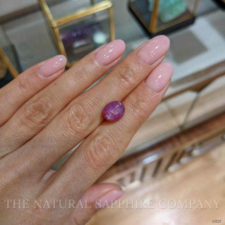 6.44 Ct. Purple Star Sapphire from Burma (Myanmar)