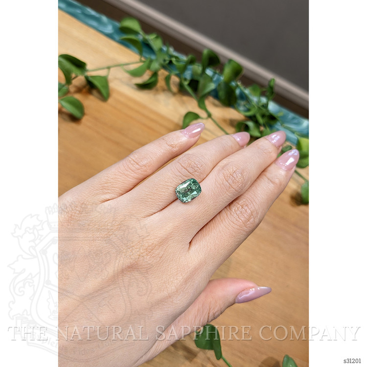 5.92 Ct. Green Sapphire from Montana