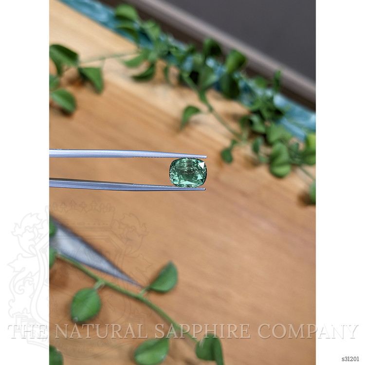 5.92 Ct. Green Sapphire from Montana