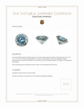 0.88 Ct. Bluish Green Sapphire from Montana Appraisal